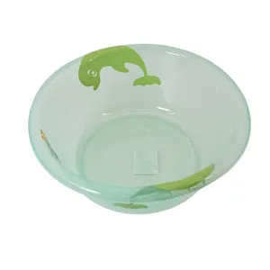 Bol din Plastic Transparent cu Design Delfini – Rezistent si Usor, Ideal pentru Servire sau Depozitare, Practic si Ergonomic