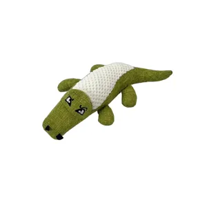 Jucărie pentru Câini – Crocodil din Material Textil cu Sunet, Rezistentă și Distractivă, Disponibilă în Mai Multe Culori