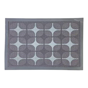 Covor Intrare Duoguo 60 x 40 cm – Covoraș Antiderapant pentru Ușă, Model Geometric54