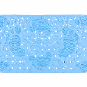 Covor de Baie Antiderapant 33 x 64 cm, Covoraș pentru Cadă și Duș, cu Ventuze și Orificii pentru Drenaj, pentru Utilizare în Baie