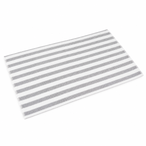 Prosop de Baie 70x140 cm, Absorbant și Moale, Model cu Dungi Gri și Alb pentru Baie și Spa