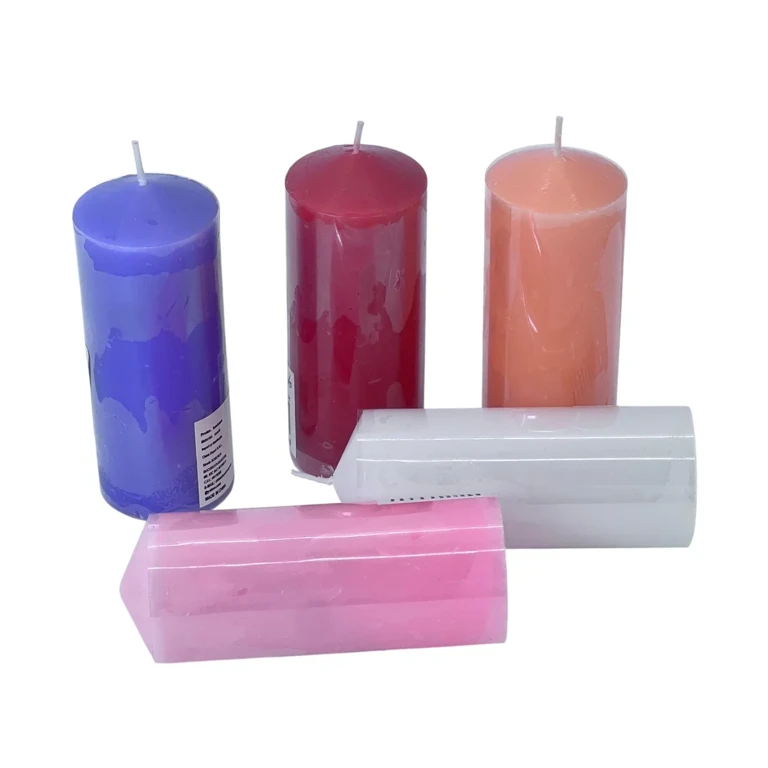 Lumânări Decorative Cilindrice Mari –  Diverse Culori