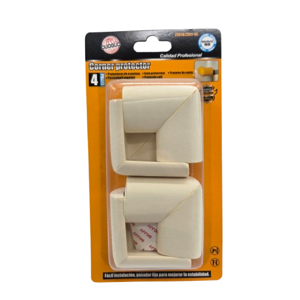 Set 4 Protecții pentru Colțuri de Mobilier, 6 x 3,5 x 1,2 mm, Protecție Antilovire pentru Copii, Siguranță pentru Mese și Dulapuri
