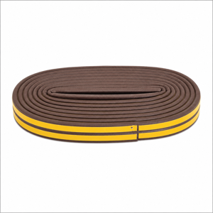 Burete Izolator Autoadeziv 0.9 cm x 6 m, Bandă Etanșare Tip D pentru Uși și Ferestre, Izolare Termică și Fonică