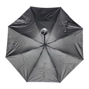 Umbrelă de Ploaie Pliabilă, Albastră cu Model Floral, 8 Spițe de 55 cm