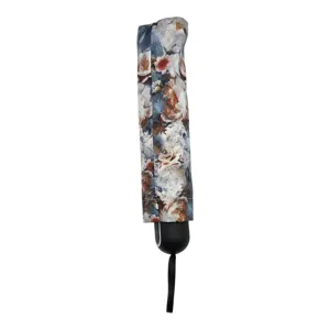 Umbrelă de ploaie pliabilă cu imprimeu floral multicolor, 8 spițe, 58 cm