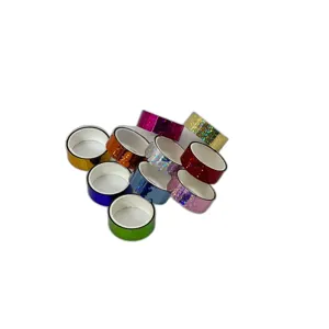 Set 12 Benzi Adezive Colorate cu Glitter – Accesorii Decorative pentru Craft și Proiecte Creative