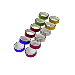 Set 14 Benzi Adezive Holografice Colorate – Pachet Decorativ pentru DIY, Scrapbooking, Crafting și Proiecte Creative