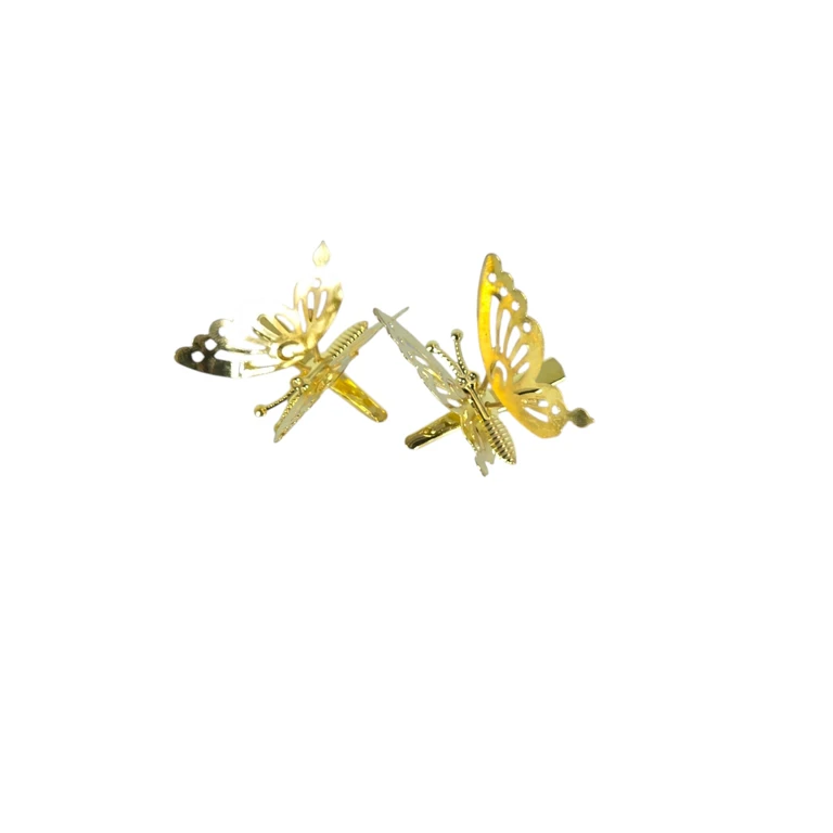 Clemă de păr fluture metalică, accesoriu elegant pentru coafură