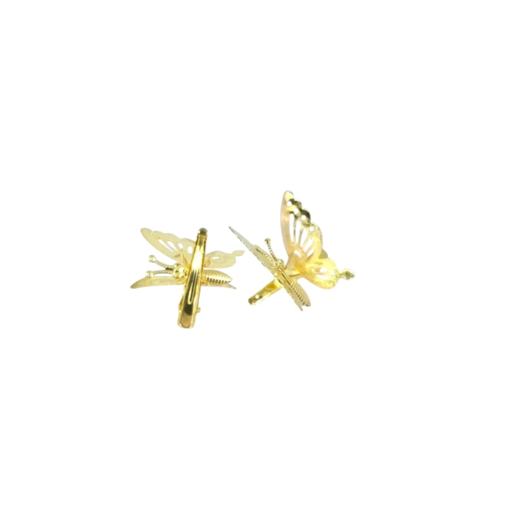 Clemă de păr fluture metalică, accesoriu elegant pentru coafură