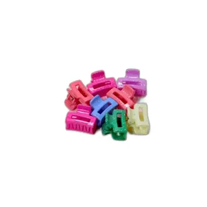 Set 10 Clame de Păr Mini cu Dinți – Diverse Culori, Sistem de Prindere cu Arc, Design Compact pentru Coafuri Creative