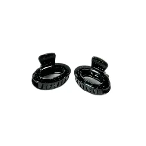 Set 2 Clame de Păr Ovale Mini, Accesorii Discrete din Plastic Rezistent, Diverse Culori, Fixare Fermă pentru Coafuri Zilnice și Elegante