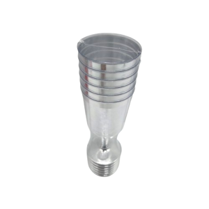 Set 6 Pahare Scurte din Plastic Transparent, cu Picior Tip Cupă, Capacitate 160 ml, pentru Băuturi, Cocktailuri și Petreceri