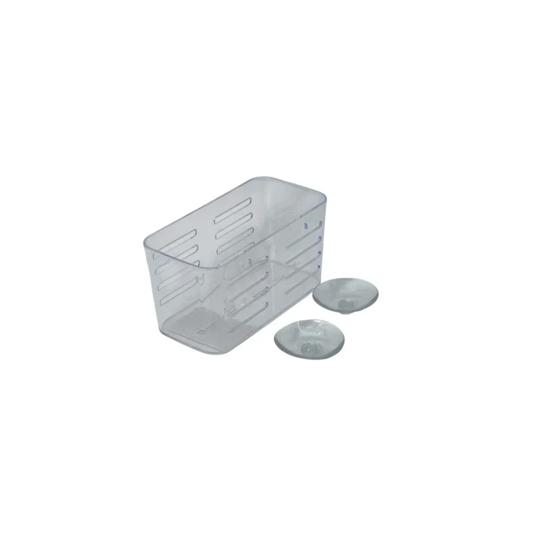 Suport Baie cu Ventuză – Plastic Rectangular, Diverse Culori