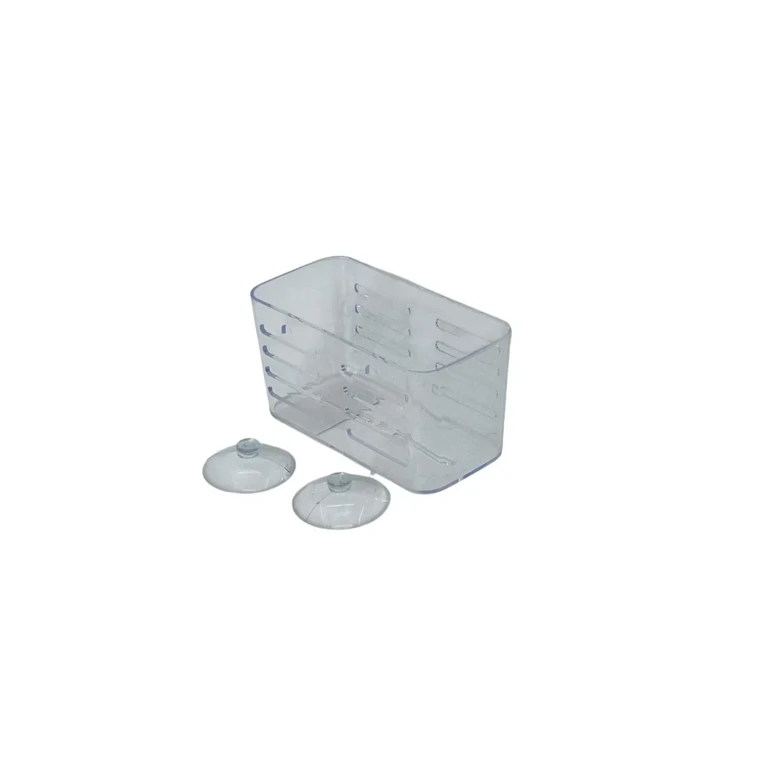 Suport Baie cu Ventuză – Plastic Rectangular, Diverse Culori