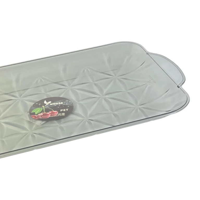 Platou Servire Plastic 38x21x2 cm Dreptunghiular Tavă Bucătărie Multifuncțională
