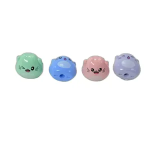 Ascutitoare Hamster Happy – Forma Rotunda de Hamster, Plastic Robust, Lama Metalica Rezistenta, Ideala pentru Scoala sau Activitati Creative