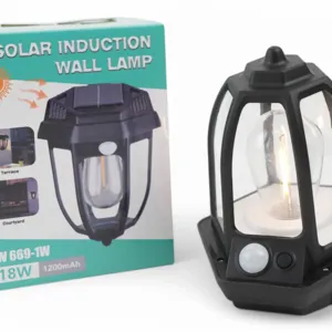 Lampă Solară de Perete 18W – Iluminare Externă Eco-Friendly cu Panou Solar și Senzor de Mișcare, Ideală pentru Grădină și Intrare