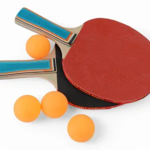 Set Ping Pong Profesional – 2 Palete + 3 Mingi, Ideal pentru Acasă, Birou și Activități Outdoor