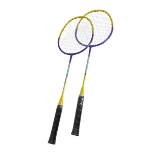 Set Palete Badminton pentru Joc Recreativ și Antrenament, Rachete Ușoare cu Mâner Antiderapant