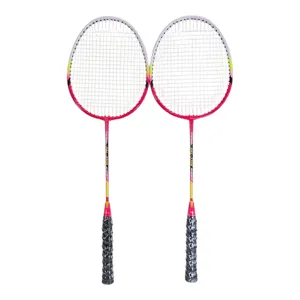 Set Palete Badminton pentru Joc Recreativ și Antrenament, Rachete Ușoare cu Mâner Antiderapant, Disponibil în Mai Multe Culori