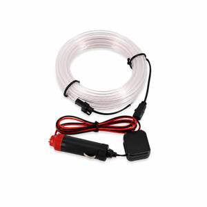 Bandă LED Ambientală Auto cu Alimentare la Brichetă 12V, Iluminare Decorativă Interior Auto, Montaj Universal