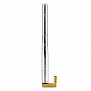 Antena Auto Universală 12CM pentru Recepție Radio AM/FM, Montaj Filetat, Design Compact Metalic pentru Autoturisme