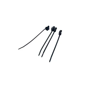 Set 4 Coliere de Plastic cu Cataramă Metalică (Soricei) – 200x4.6mm, Nylon + Oțel, Fixare Rezistentă, Reutilizabile