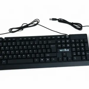 Tastatură Weibo pentru PC sau Laptop, Conectivitate Rapidă prin USB, Design Compact, Taste Rezistente și Silențioase, Ideală pentru Birou, Gaming și Utilizare Zilnică