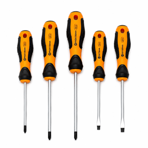 Set 5 Șurubelnițe Profesionale Diverse Dimensiuni, Mâner Ergonomic Antialunecare, Pentru Reparații și Uz Casnic