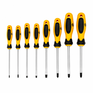 Set 8 Șurubelnițe Profesionale, Drepte și Phillips, Mâner Ergonomic Antialunecare, pentru Reparații și Bricolaj