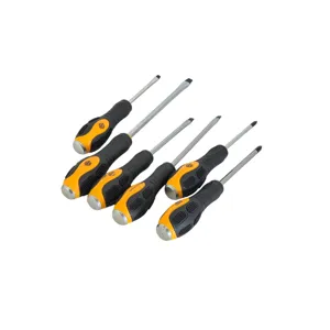 Set Șurubelnițe 6 Piese, Surubelnite PH și Plate cu Mâner Ergonomic Antialunecare pentru Reparații, Mobilier și DIY