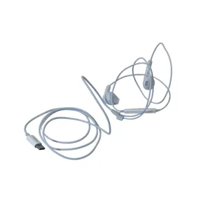 Căști cu fir Ezra USB-C, cu microfon și control pe fir, disponibile în alb și negru