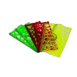 Set 2 Sabloane Geometrice Multifunctionale – Precizie si Versatilitate pentru Scoala si Proiecte Craft