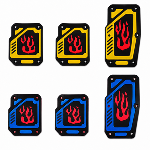 Set Pedale Auto cu Accesorii, Protecție Antiderapantă și Aspect Sportiv