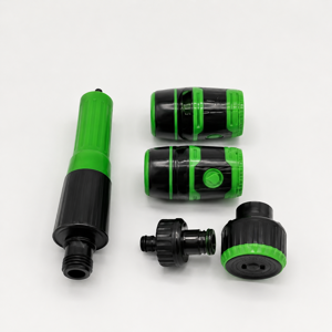 Set Pistol pentru Stropit Grădină 4 Piese, Accesorii pentru Furtun de Udare și Irigare