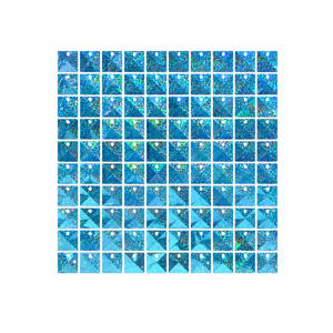Panou Decorativ 3D Strălucitor Albastru 30 × 30 cm – Placă Modulară pentru Perete, Decor Evenimente, Nunți, Botezuri și Petreceri