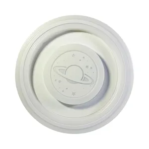 Plafonieră LED tavan 36W, design rotund cu motiv planetar și elemente stelare, diametru 49,5 cm