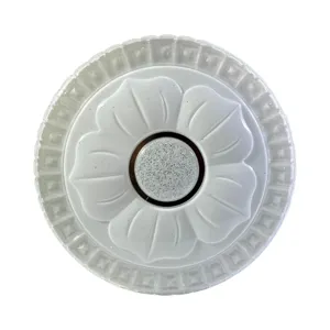 Plafonieră LED rotundă pentru interior, design decorativ floral cu ramă transparentă, diametru 26 cm, montaj pe tavan