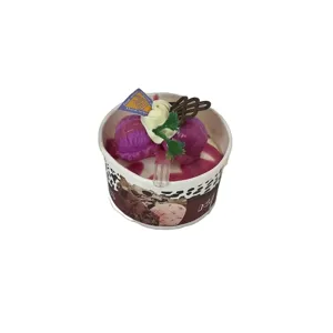 Magnet Decorativ în Formă de Înghețată la Cupă – Aspect Realist și Textură Atractivă, Ideal pentru Frigider sau Panou Magnetic, Disponibil în Mai Multe Culori