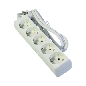 Prelungitor 5 Prize  cu Cablu 1.5m, 16A 250V, Putere Maxima 3680W, 5x Schuko, Alb