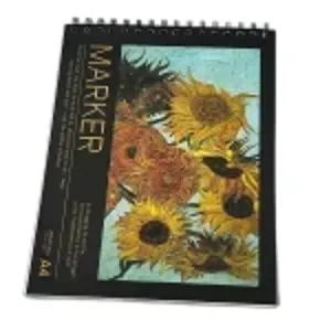 Marker Pad Van Gogh A4 40 File – Hartie Speciala pentru Markere Anti-Bleed, Acid-Free, 160 gsm, Bloc Top-Bound pentru Design şi Ilustraţie