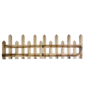 Garduț decorativ grădină 160 × 24.5 cm, gard ornamental pentru delimitare flori, alei și decor exterior