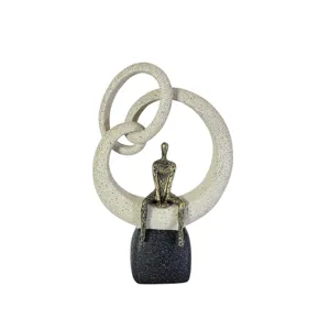 Accesoriu Decorativ 29 x 18 cm cu Design Modern Abstract, Ornament pentru Casă și Birou