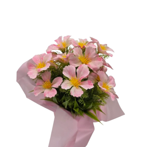 Ghiveci Decorativ cu Flori Kalanchoe Artificiale, 9 x 20 cm, Culoare Roz, Aranjament Floral pentru Casă, Birou și Decorațiuni Interioare