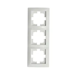 Ramă Triplă pentru Priză, Suport Decorativ pentru 3 Module Electrice, Montaj Interior
