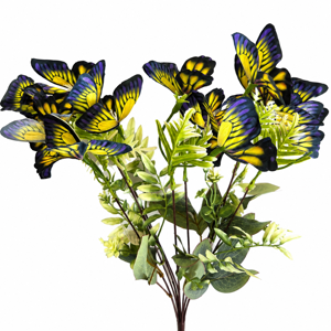 Buchet cu Fluturi Artificiali Decorativi, Aranjament Floral pentru Casă și Evenimente