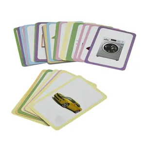 Set 36 Cartonașe Educative – Obiecte și Vehicule, Ilustrații Color în Limba Engleză, Cartonașe Groase, Ideal pentru Învățare Vizuală și Jocuri Didactice