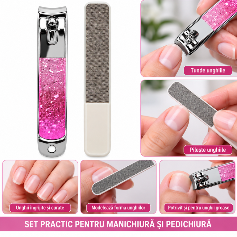 Unghieră pentru Manichiură și Pedichiură, Lungime 7,5 cm