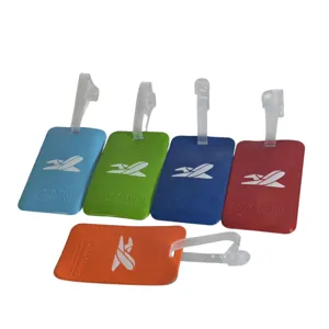 Etichetă pentru Bagaj Avion PVC, Identificator Valiză, Disponibil în Mai Multe Culori